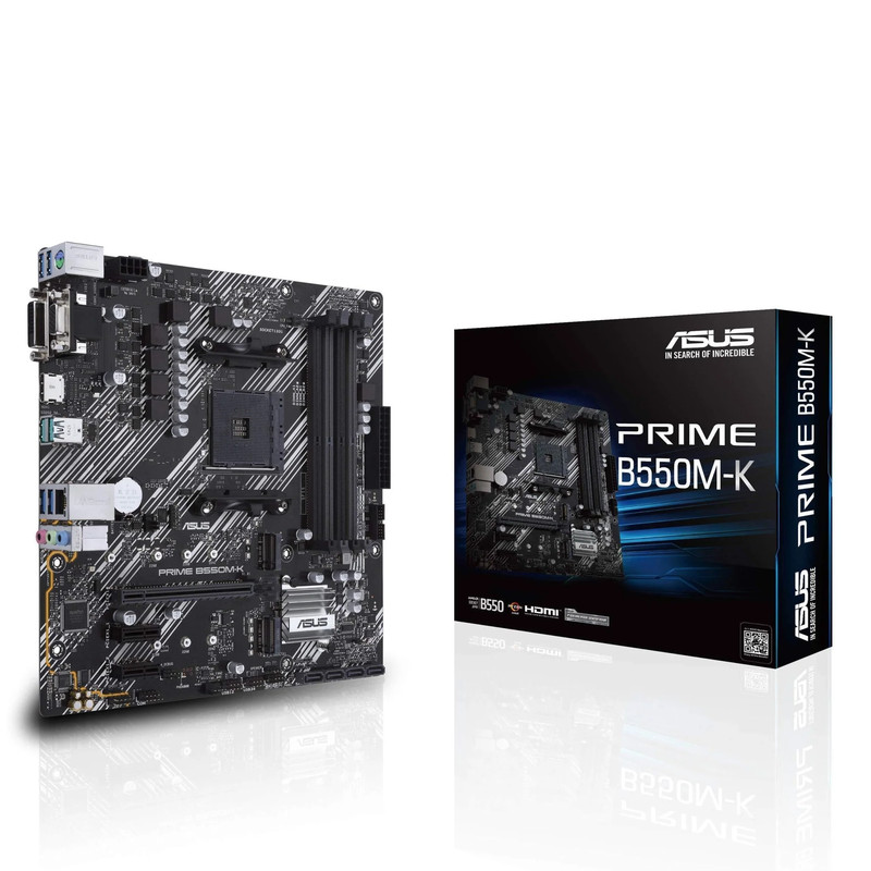 Asus Prime B550M-K - DDR4 AM4 Micro-ATX AMD Motherboard - اللوحة الأم